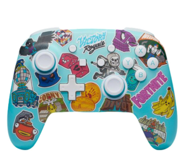 PowerA SWITCH Pad bezprzewodowy Enhanced Fortnite Sticker Mania - 1294392 - zdjęcie